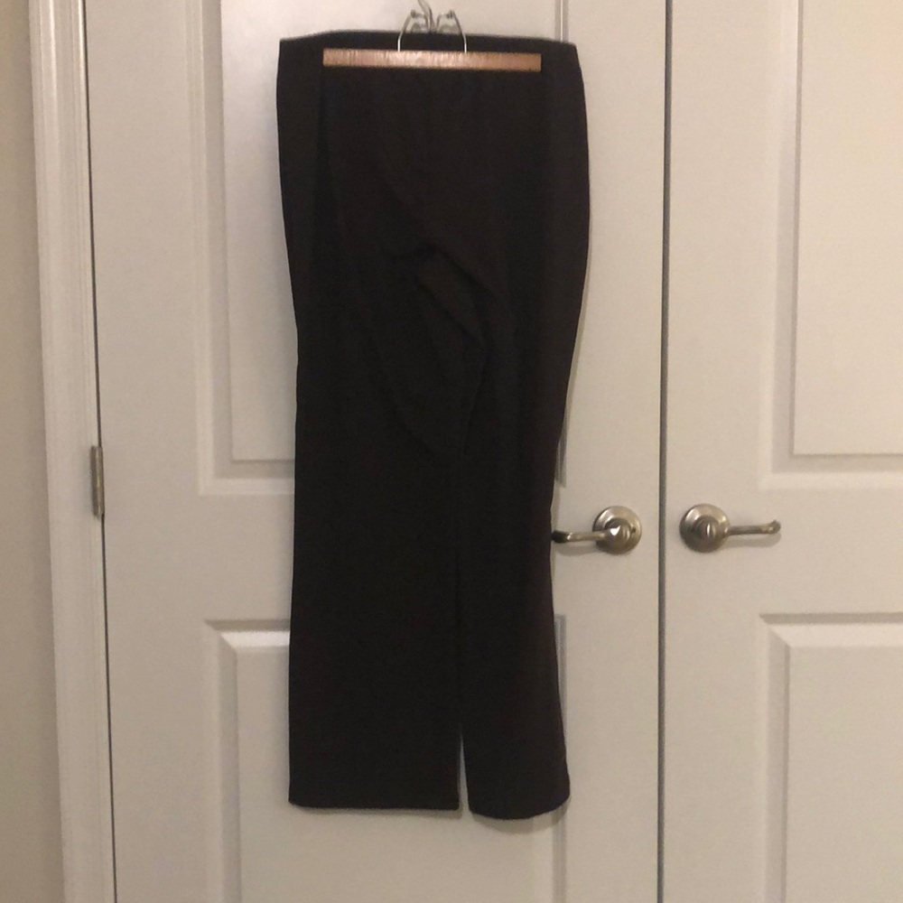 Women with control brown pants 1X